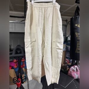 Size XXL A New Day Women's Cream Cargo Pants
